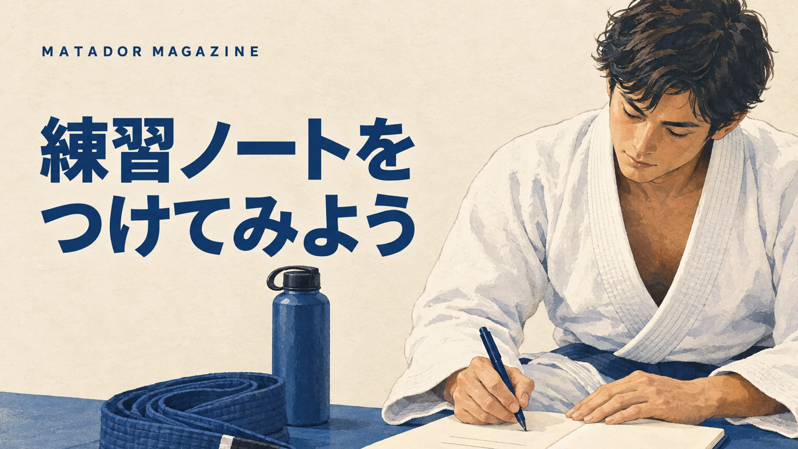 柔術の練習ノートの書き方｜初心者が次回の質問を残す5項目